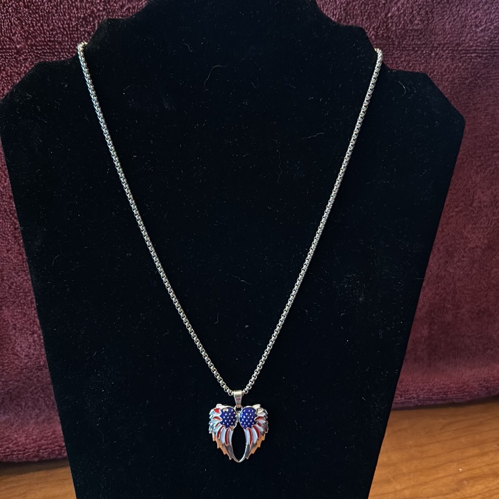 Emma Evelyn Necklace. ~.  Flag Wings